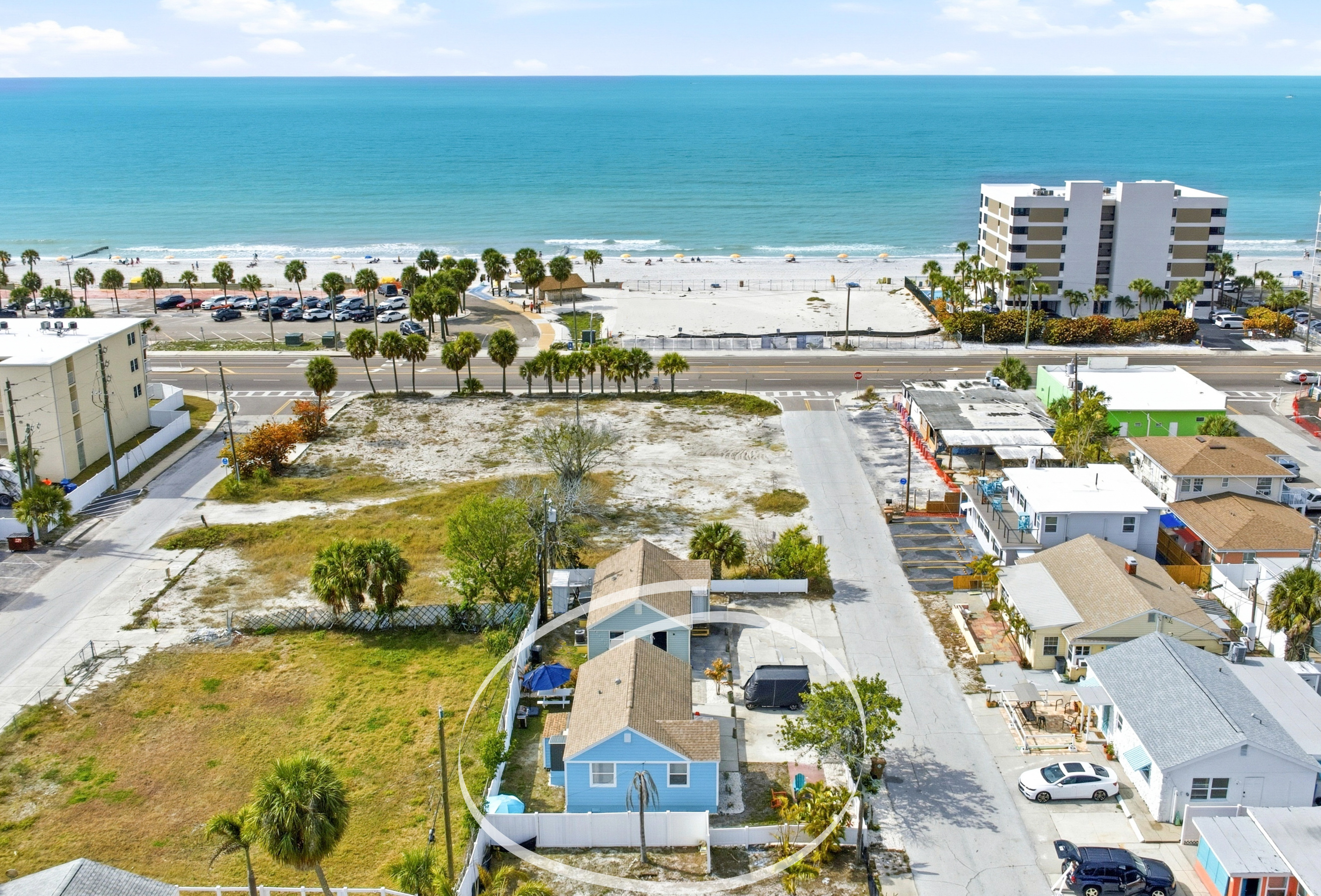 Steps to the beach, with the Gulf just across the street and easy access to the sand.