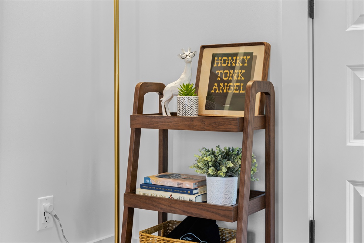 Thoughtful details and local-inspired decor throughout.