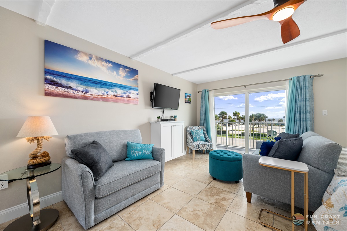 Living Area with Smart TV