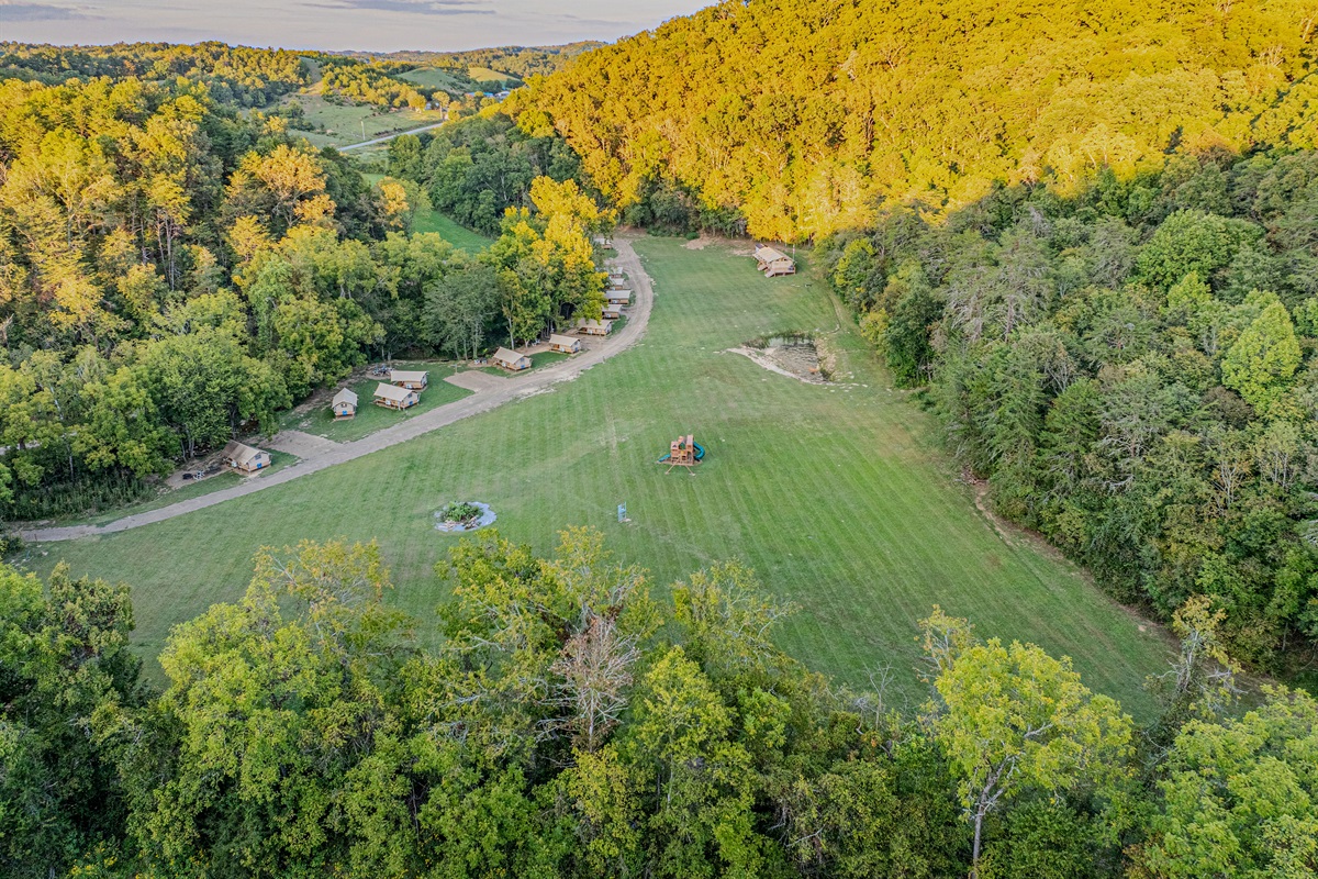 Star Gazer Farm Glamping is nestled in a beautiful hollow.