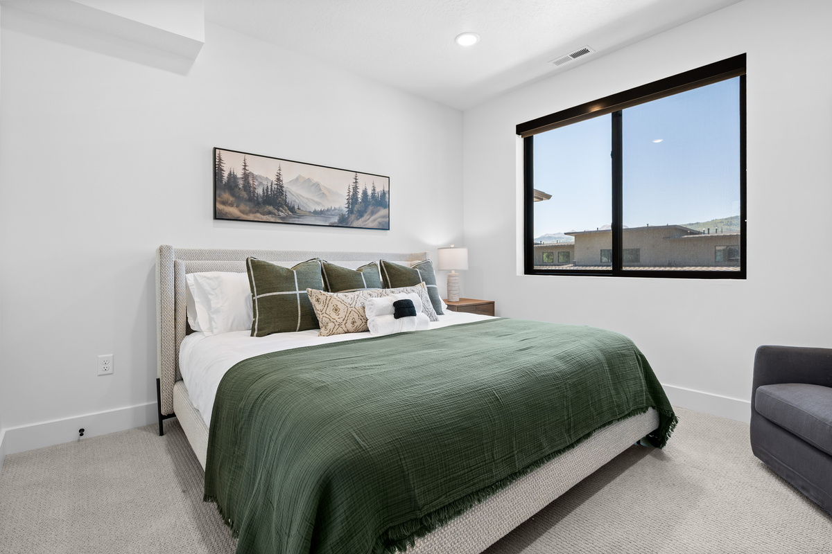 Comfortable king bedroom designed for relaxing nights.
