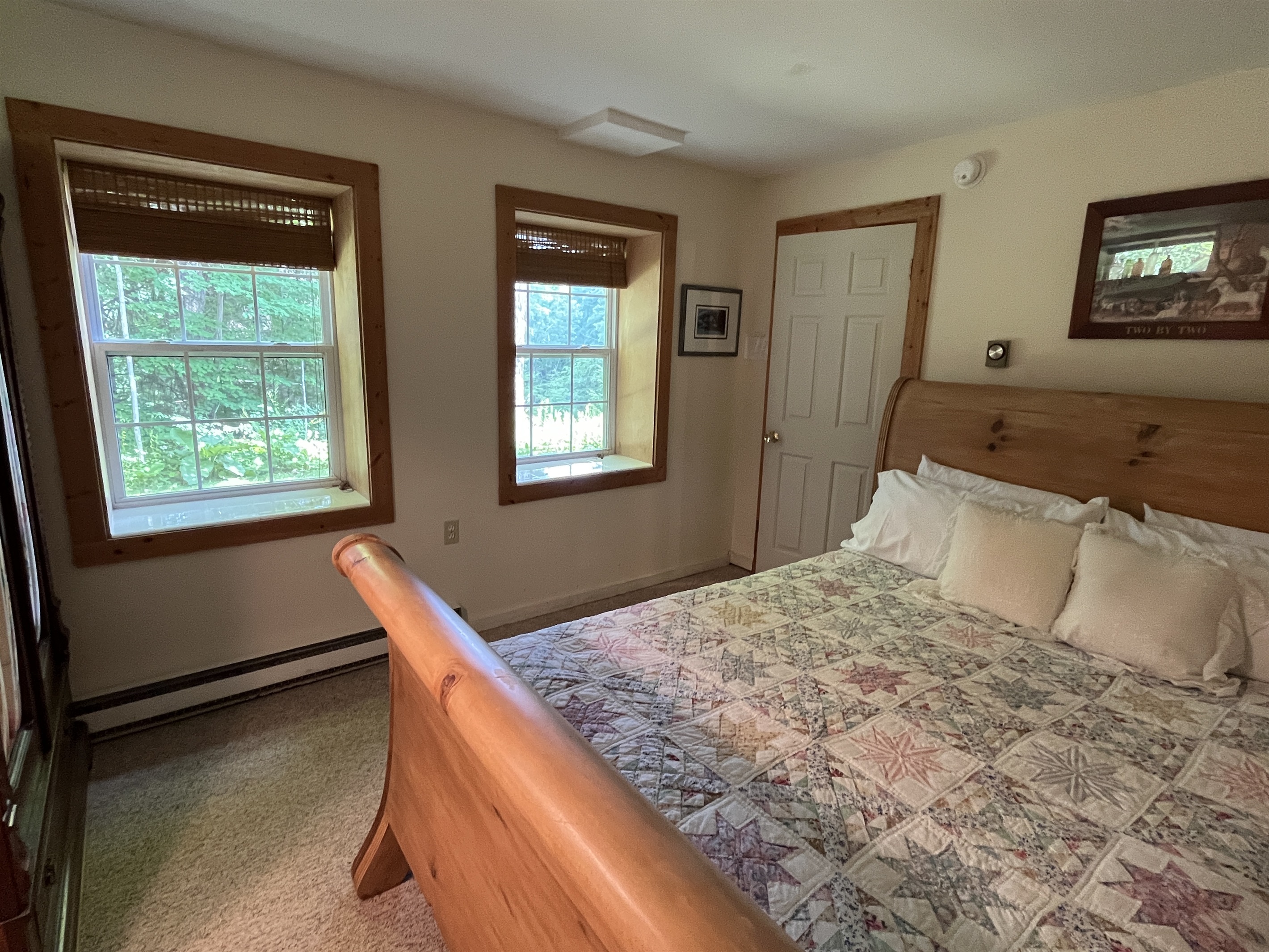Lower level Queen sleigh bed