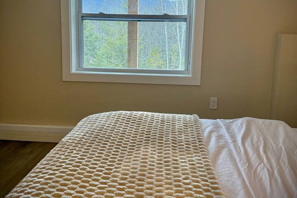 Mountain views from the bedroom.