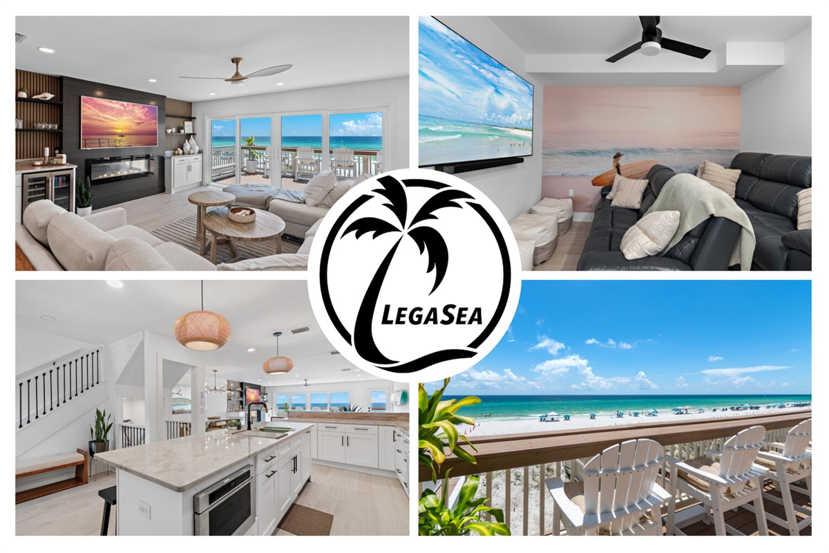 Welcome to Green Reef 2 / "LegaSea" which is Beachfront, Totally Remodeled, professionally decorated, and comes fully-stocked with Beach Gear, Chef's kitchen, Games, and a Movie Room!