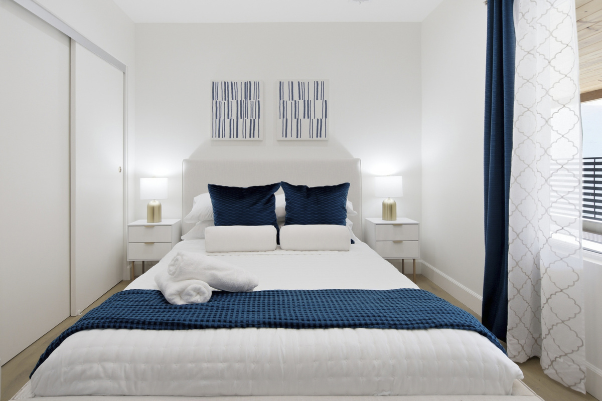 This inviting bedroom has everything you need to relax in style.