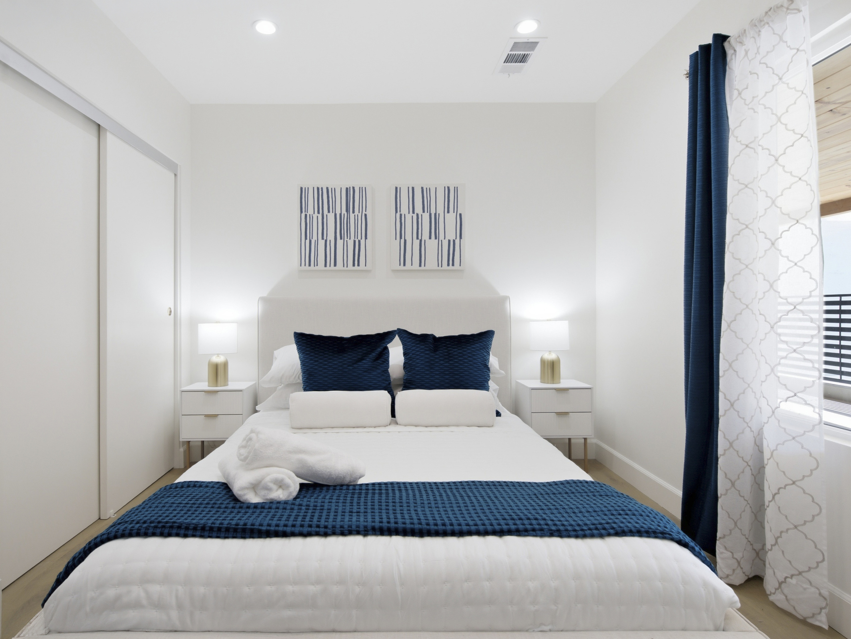 This inviting bedroom has everything you need to relax in style.