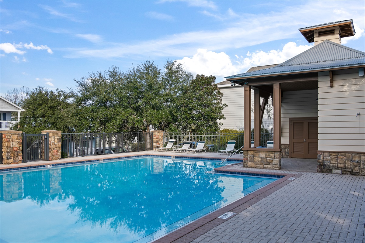 Pool: Dive into the heated community pool, located directly across the street.