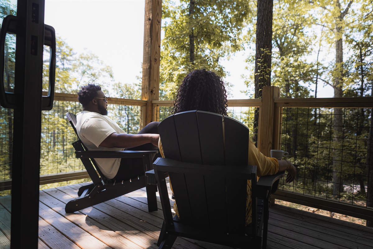 Enjoy the views from the deck!
