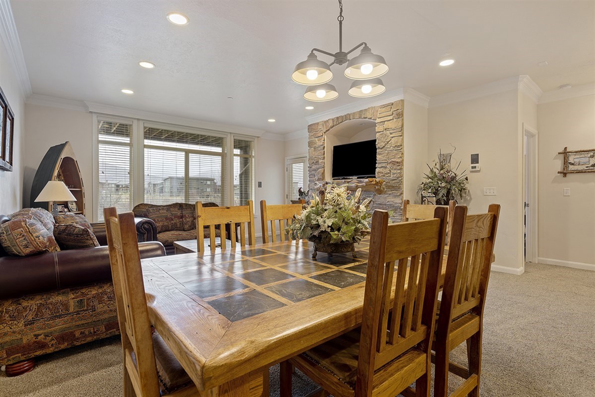 Enjoy meals and conversation in a welcoming dining area.