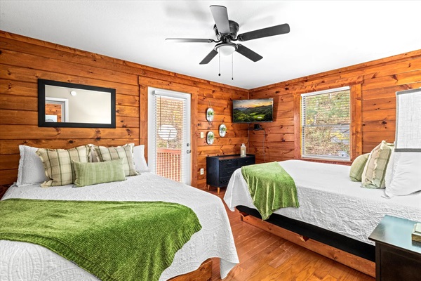 Bedroom 2 with 2 Queen Bed Sized: Step Free Access