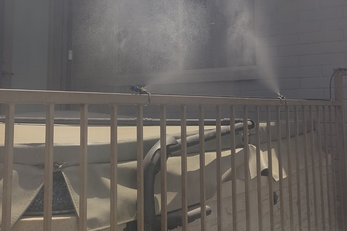 Stay cool with outdoor misters!
