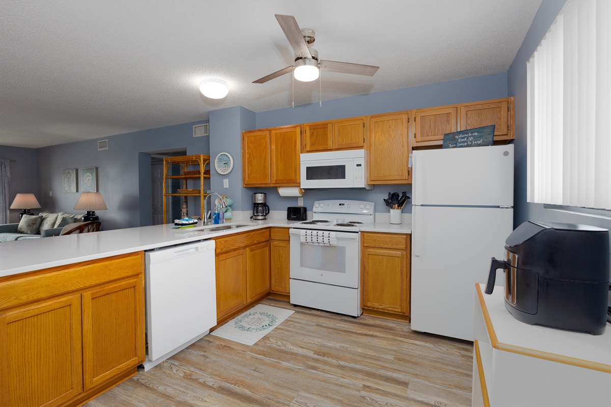 Well equipped kitchen