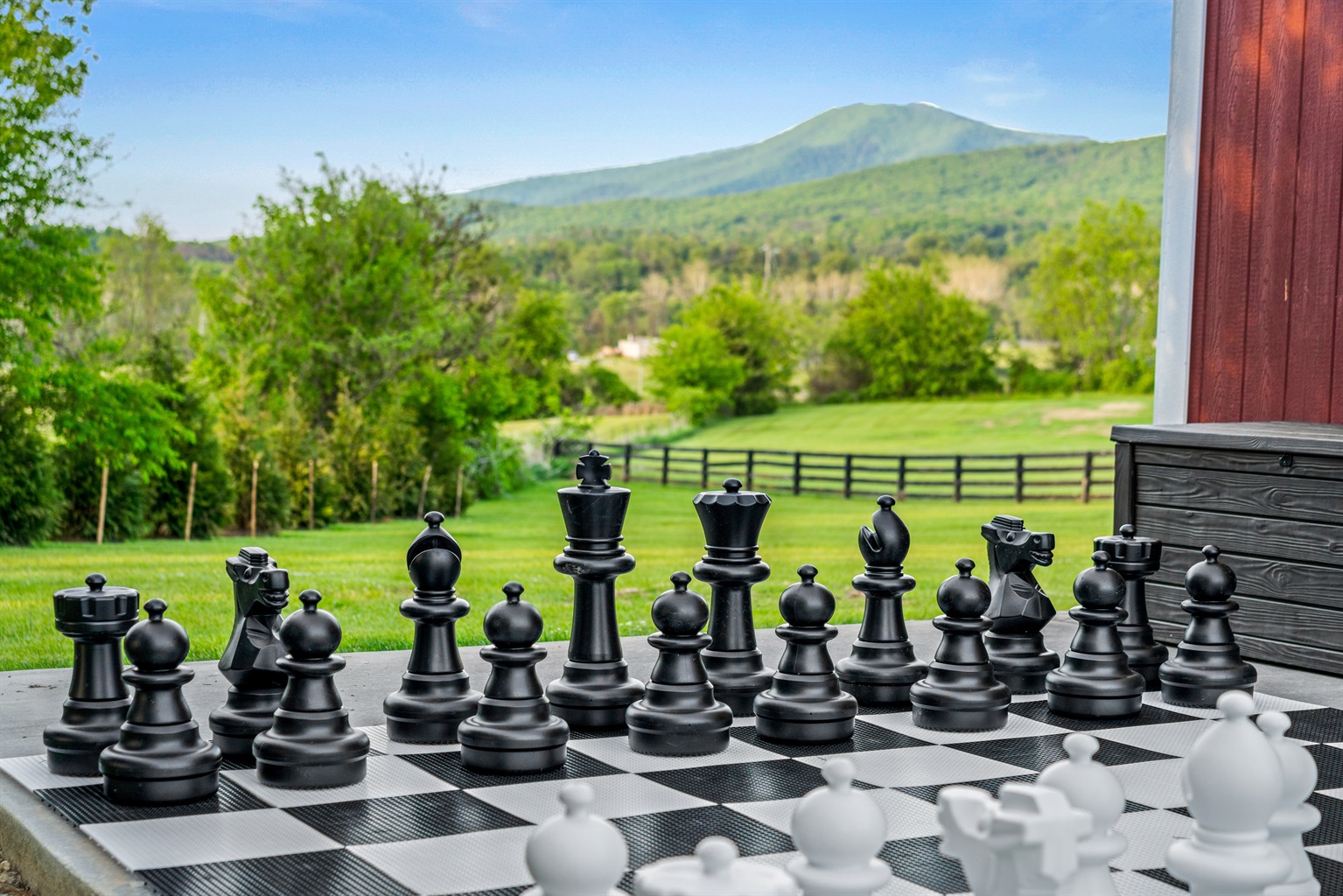 Find new ways to enjoy a classic with friends and family with our life sized chess board. What's your next move?