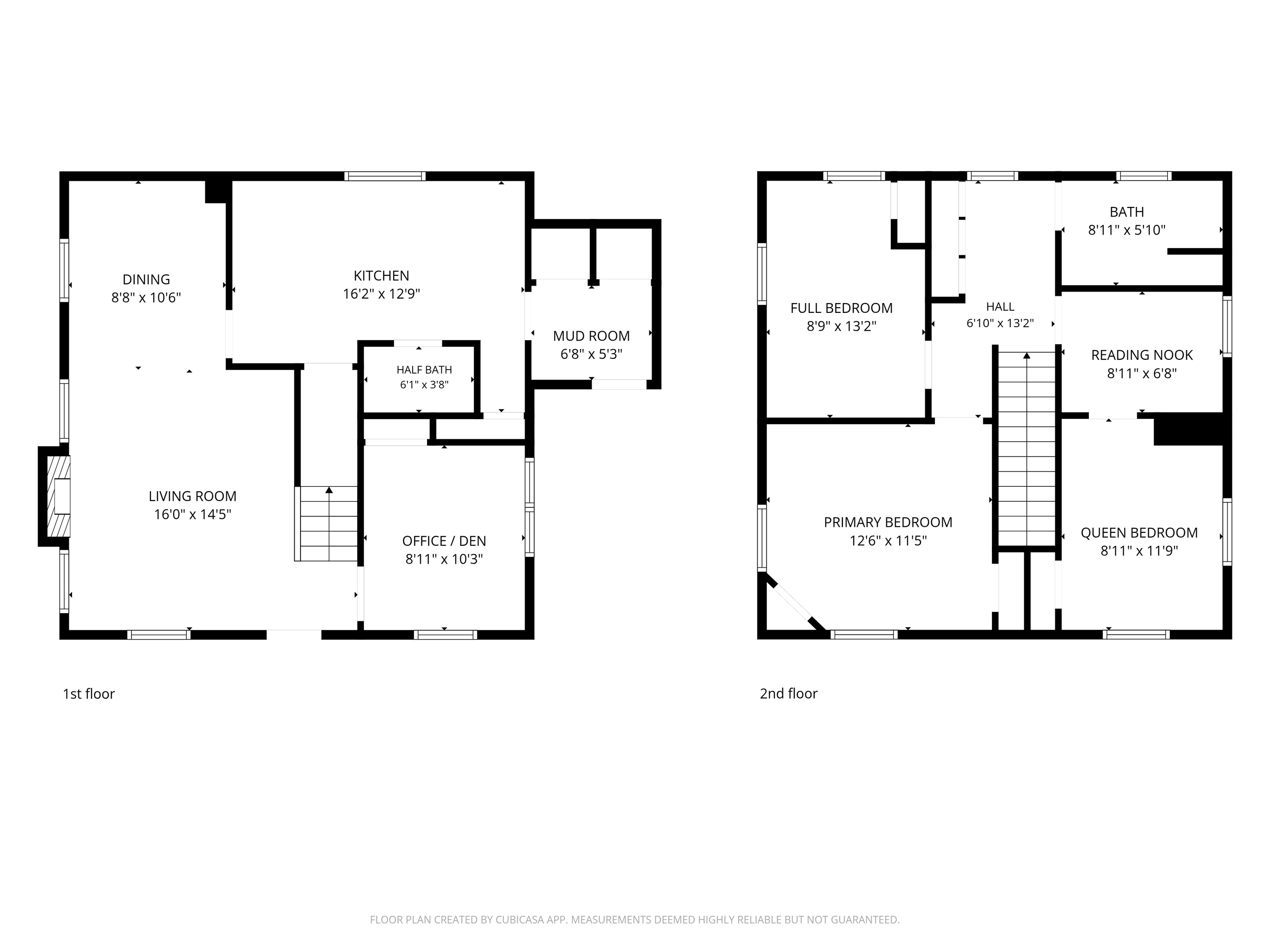 A detailed vacation rental floor plan showing the 3-bedroom, 1.5-bath configuration. This home layout highlights the spacious kitchen, mudroom entryway, dedicated living spaces, and the specific upper-level layout of this group accommodation.
