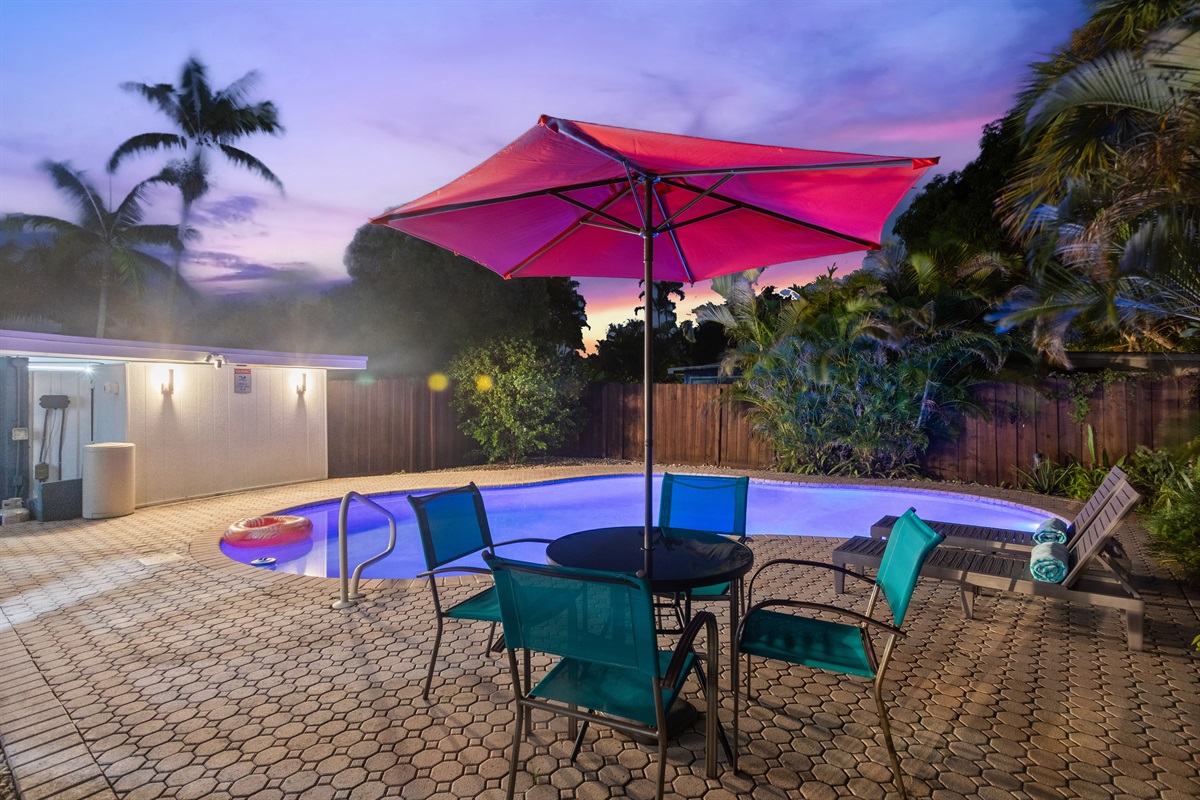 Sunset by the Pool!