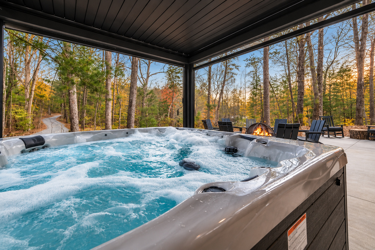 Soak in the warmth while taking in the breathtaking Blue Ridge scenery.