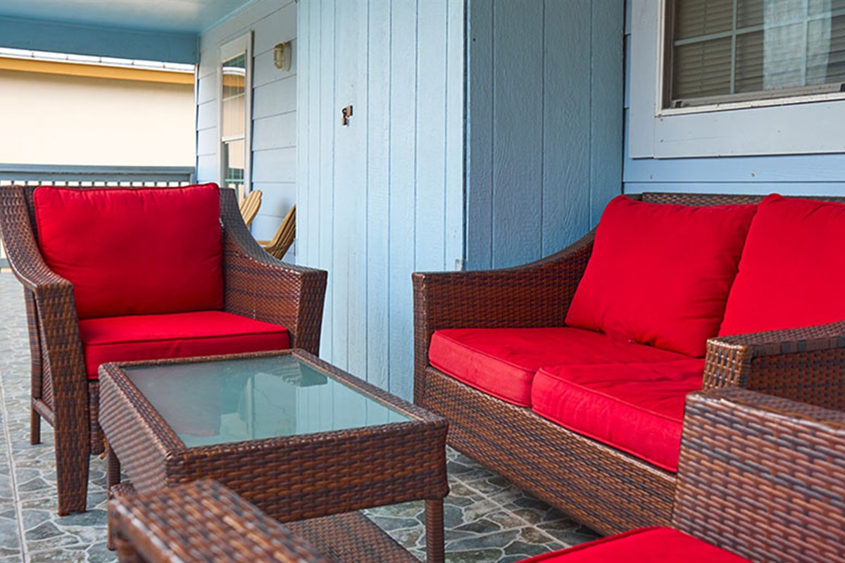 Back Balcony overseeing the swimming pool