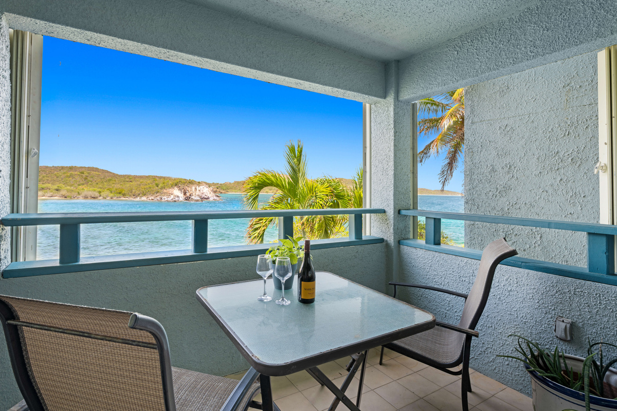 Unwind outside and enjoy the tropical breeze from your private patio.