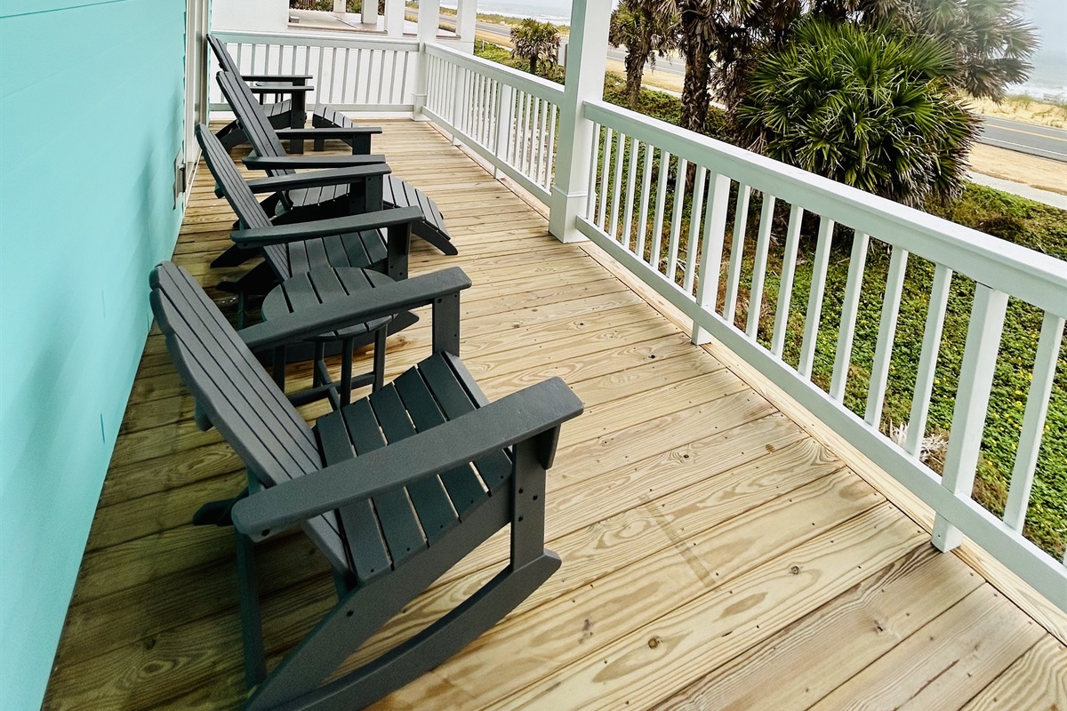 Ample seating from the 2nd story deck