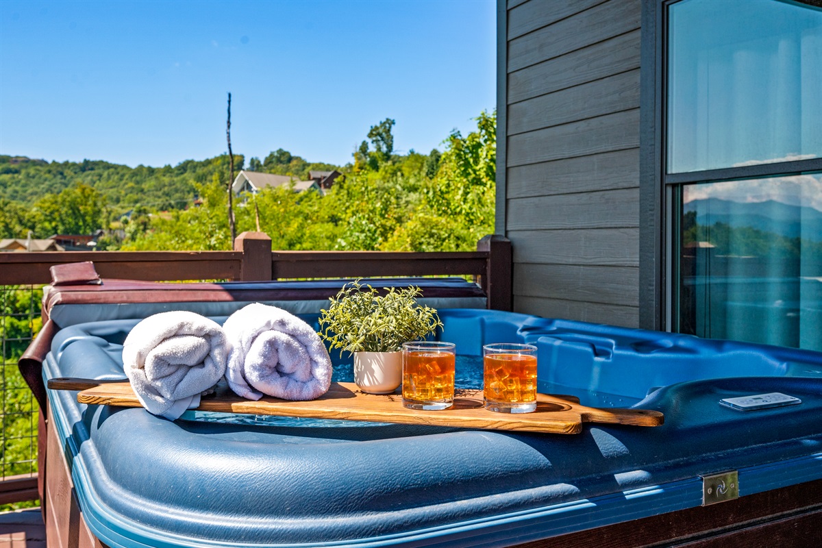 Hot tub with view