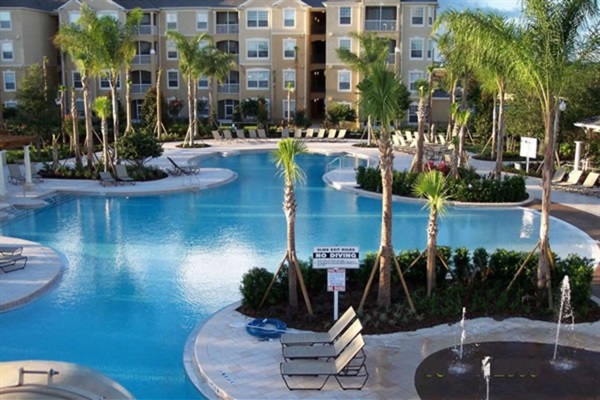 Swim at the gorgeous Windsor Hills lagoon style pool