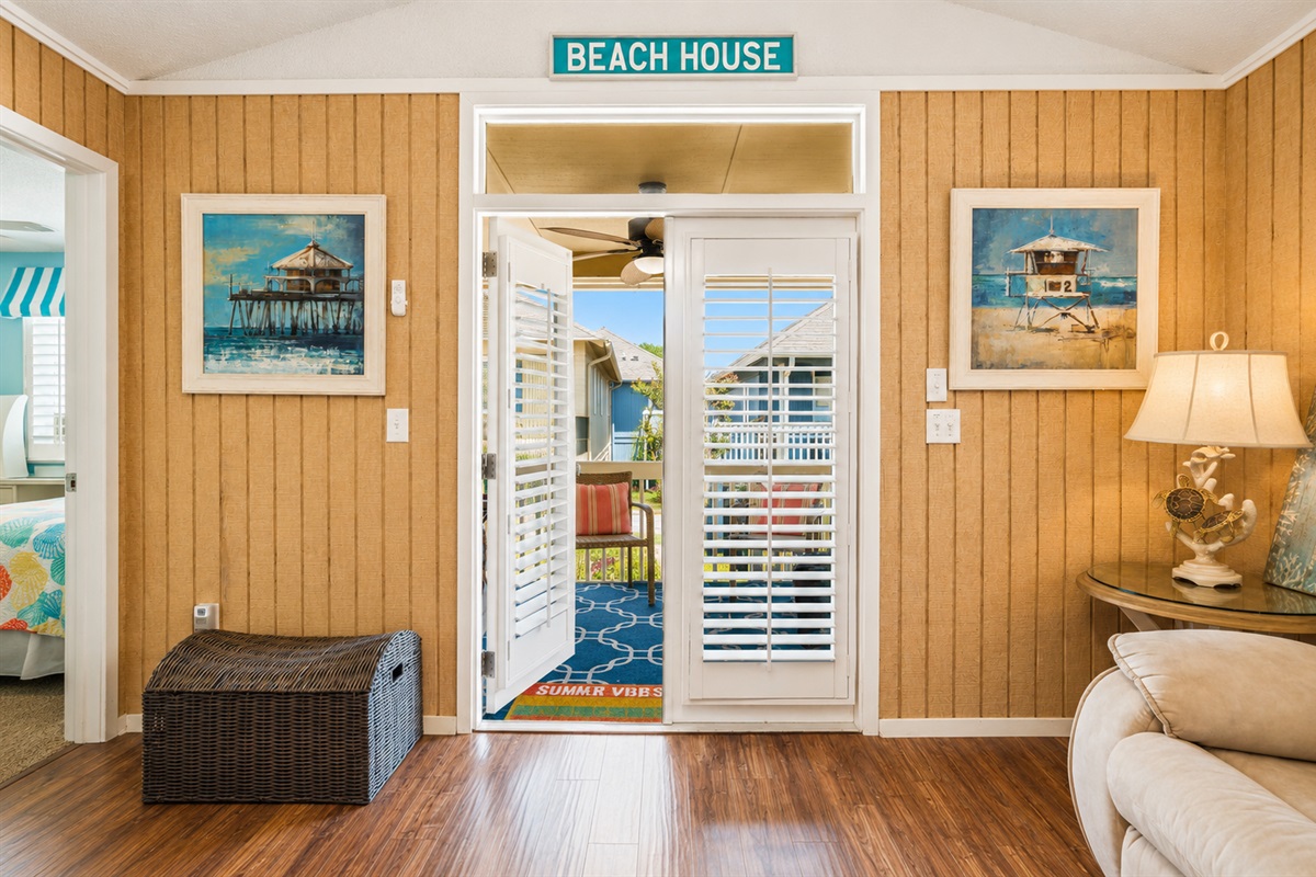 Coastal Doorway in your Private Beach Cottage