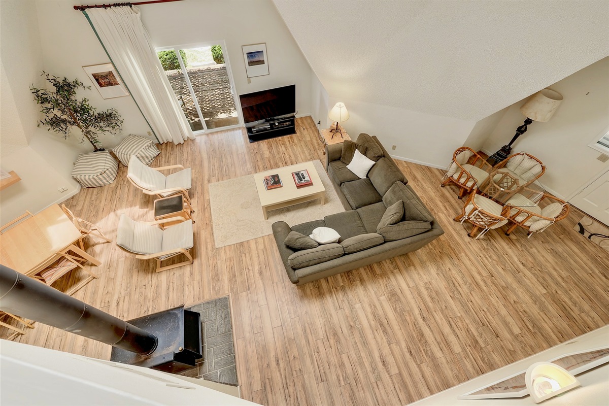 Bright open living room with beautiful natural light