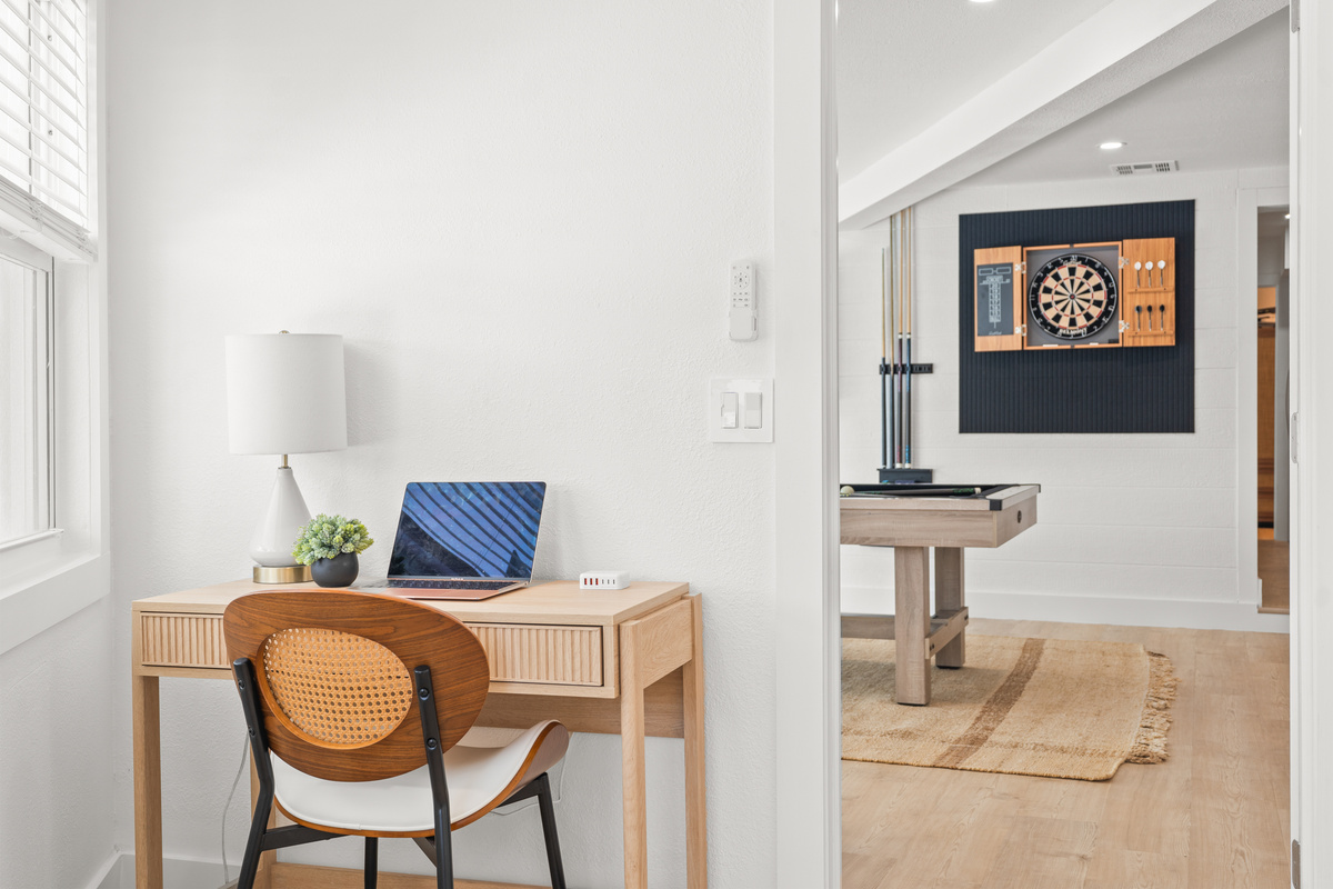 A cozy game nook for relaxed evenings at home