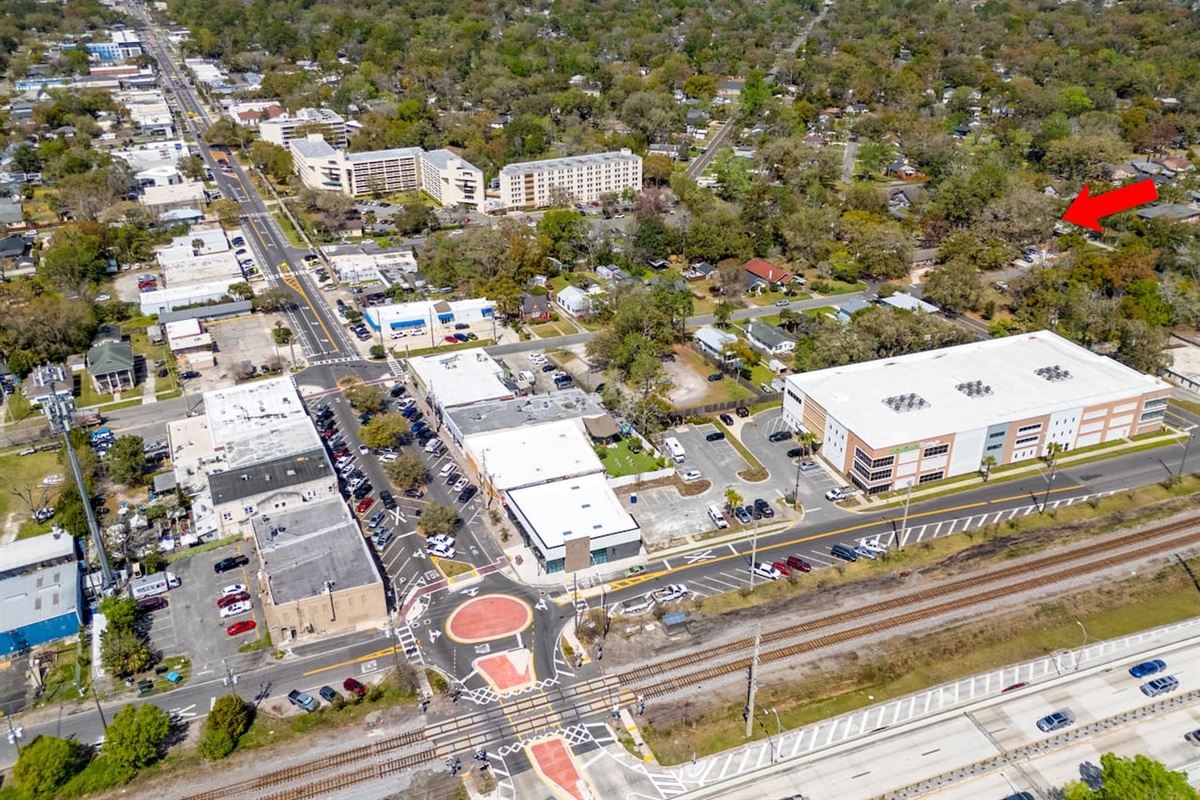 Aerial look at the unit within a peaceful block