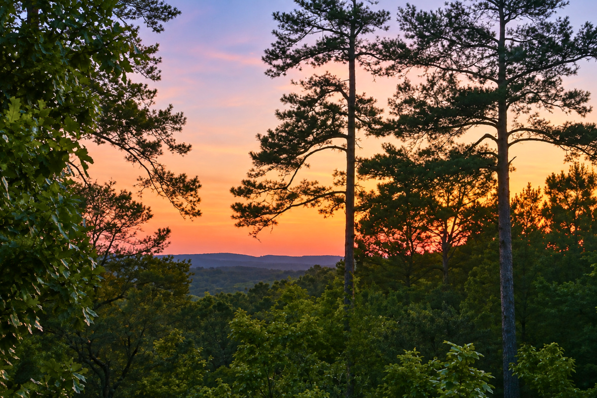 Sweeping views stretch beyond the treetops, giving you a beautiful backdrop that makes slowing down and taking in the scenery especially easy.