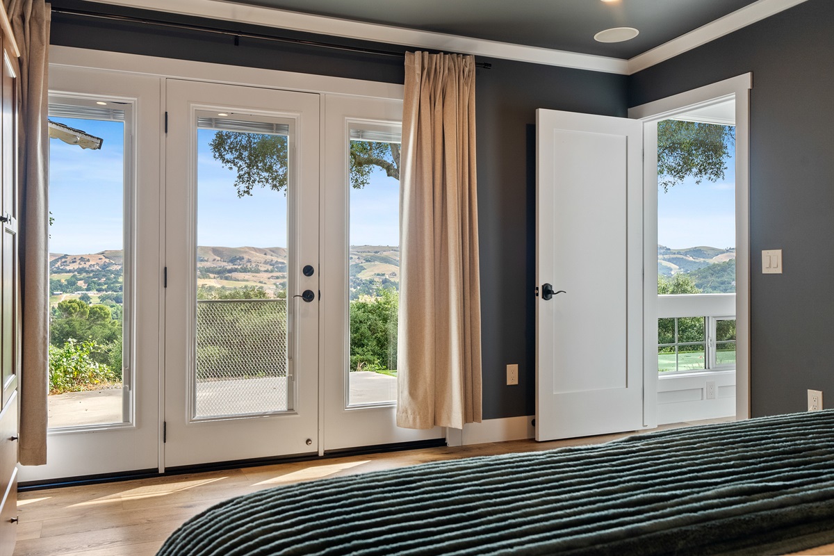 A tranquil retreat with stunning valley views right from your bedside.