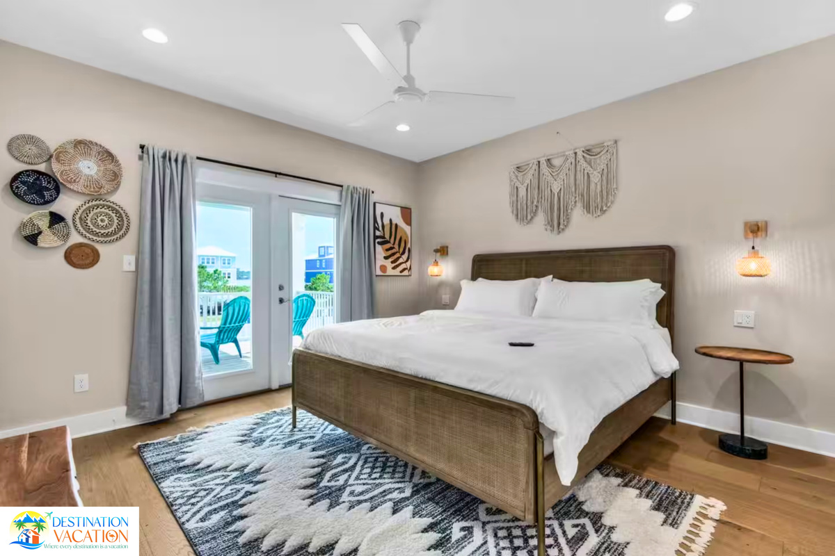 Elegant comfort sets the mood for restful nights.