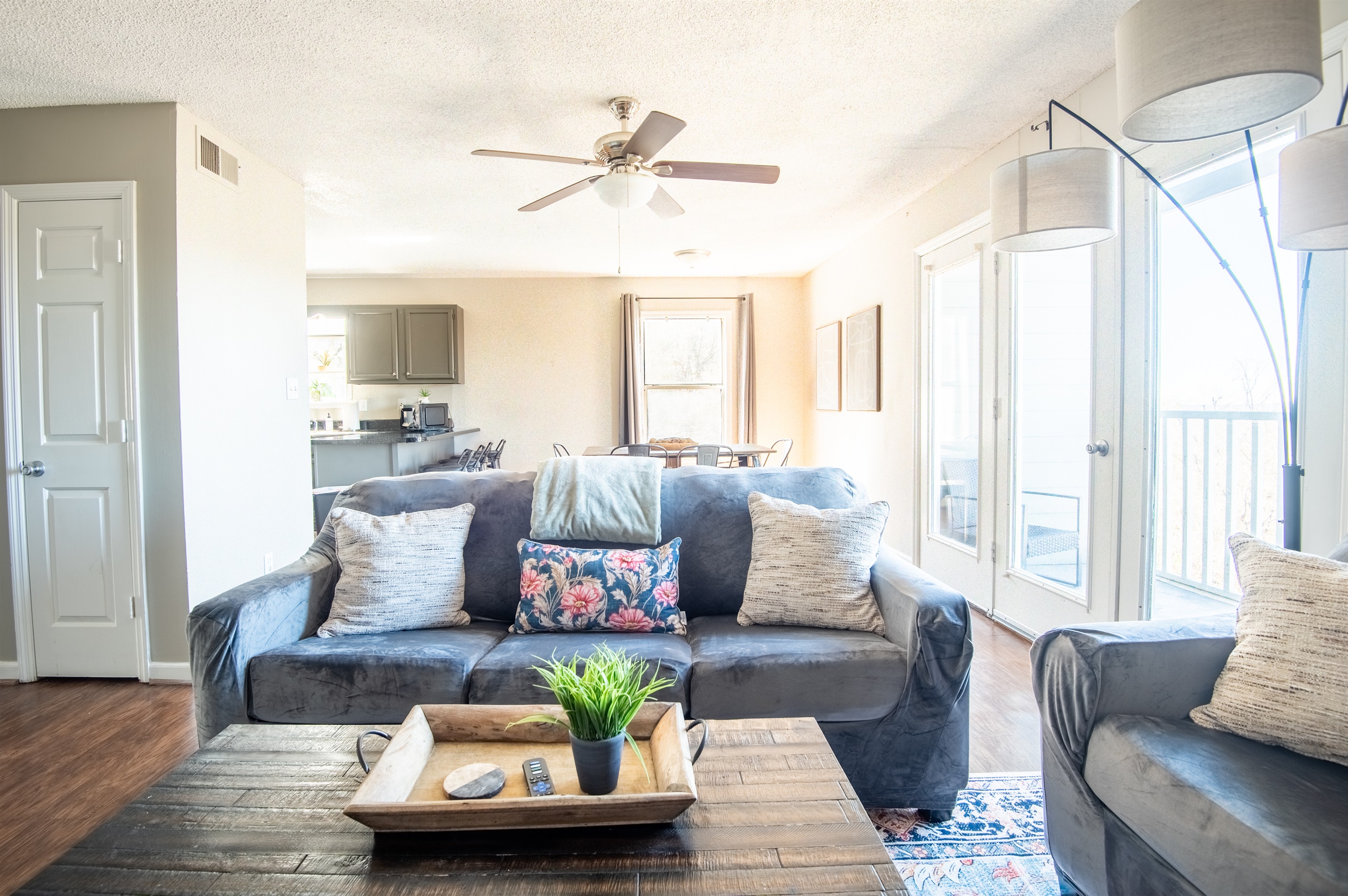 Each design element has been chosen with the intention of bringing optimal comfort to your stay. The living room has two comfy couches and a smart TV with your favorite streaming apps.