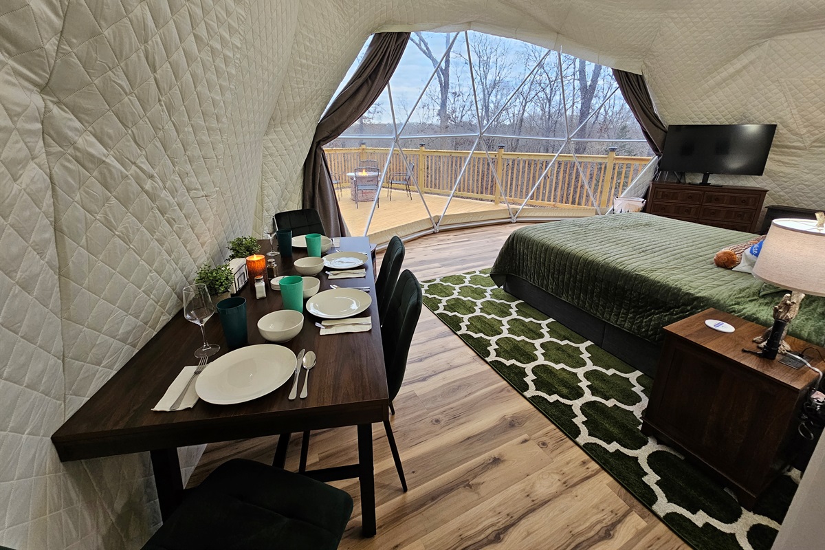 Dine, unwind, and sleep beneath the forest canopy
