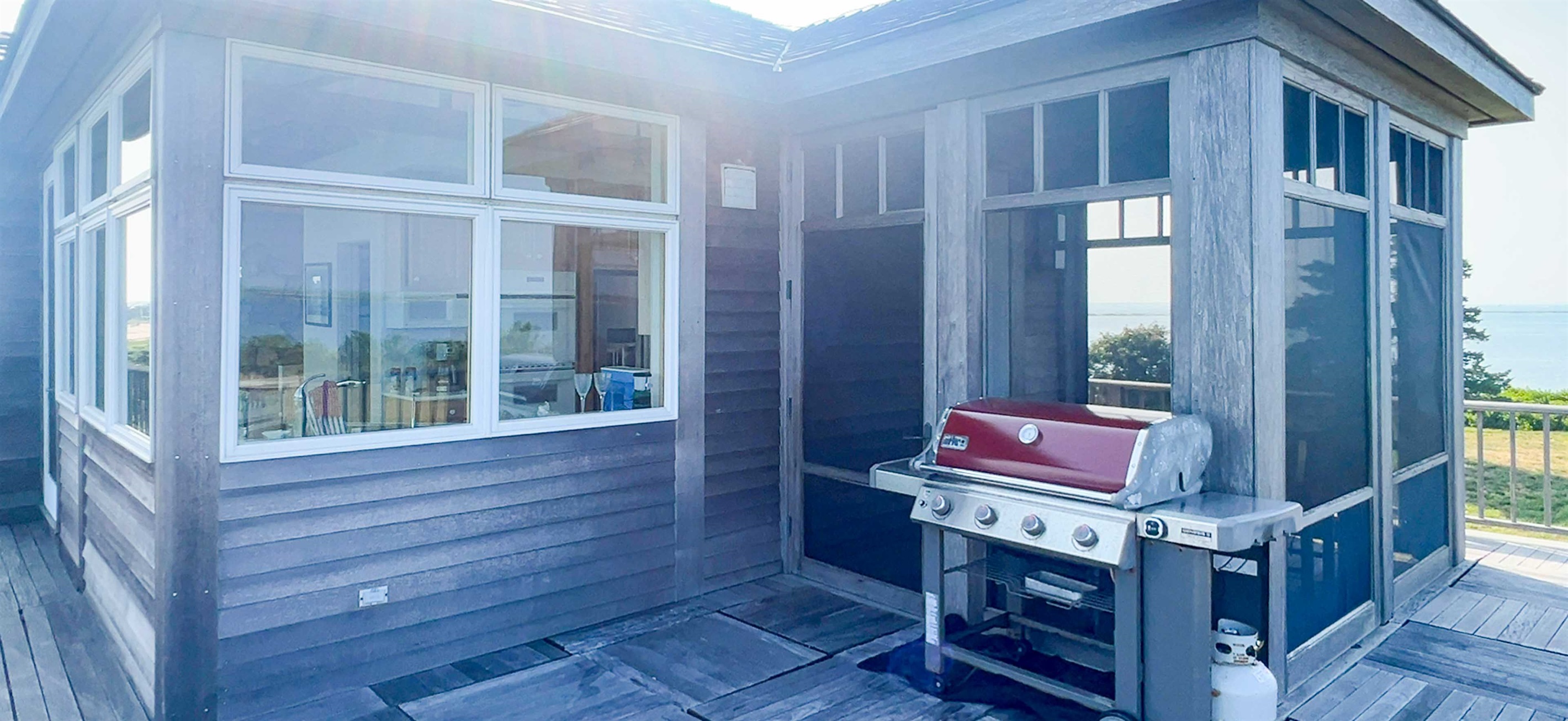Grill outside of kitchen