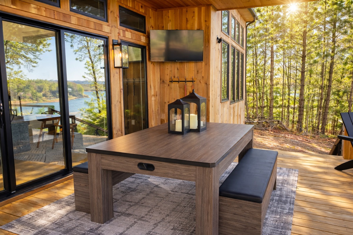 Relax on the deck and enjoy your morning coffee or evening glass of wine while soaking in the views.