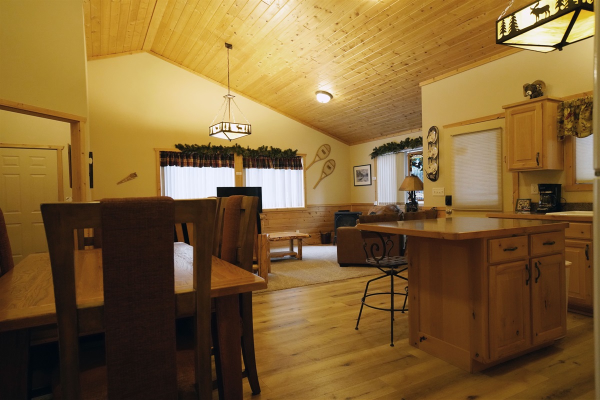 Open Kitchen/Dining/Living room