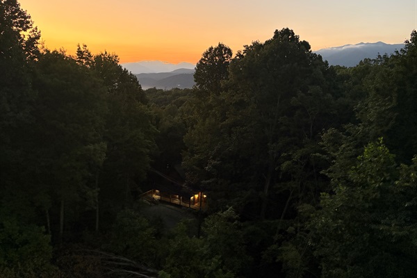 Sunset with Mt Leconte Views