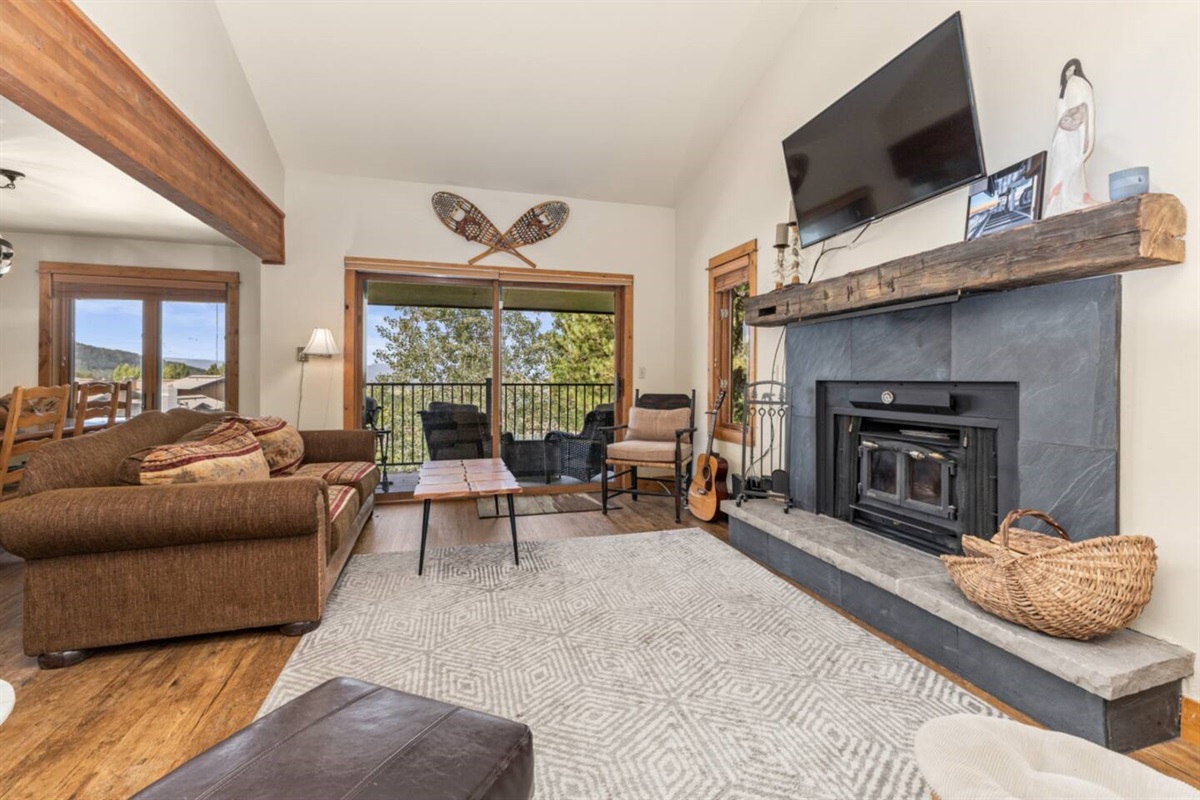 Main Level Living Room with Patio Access