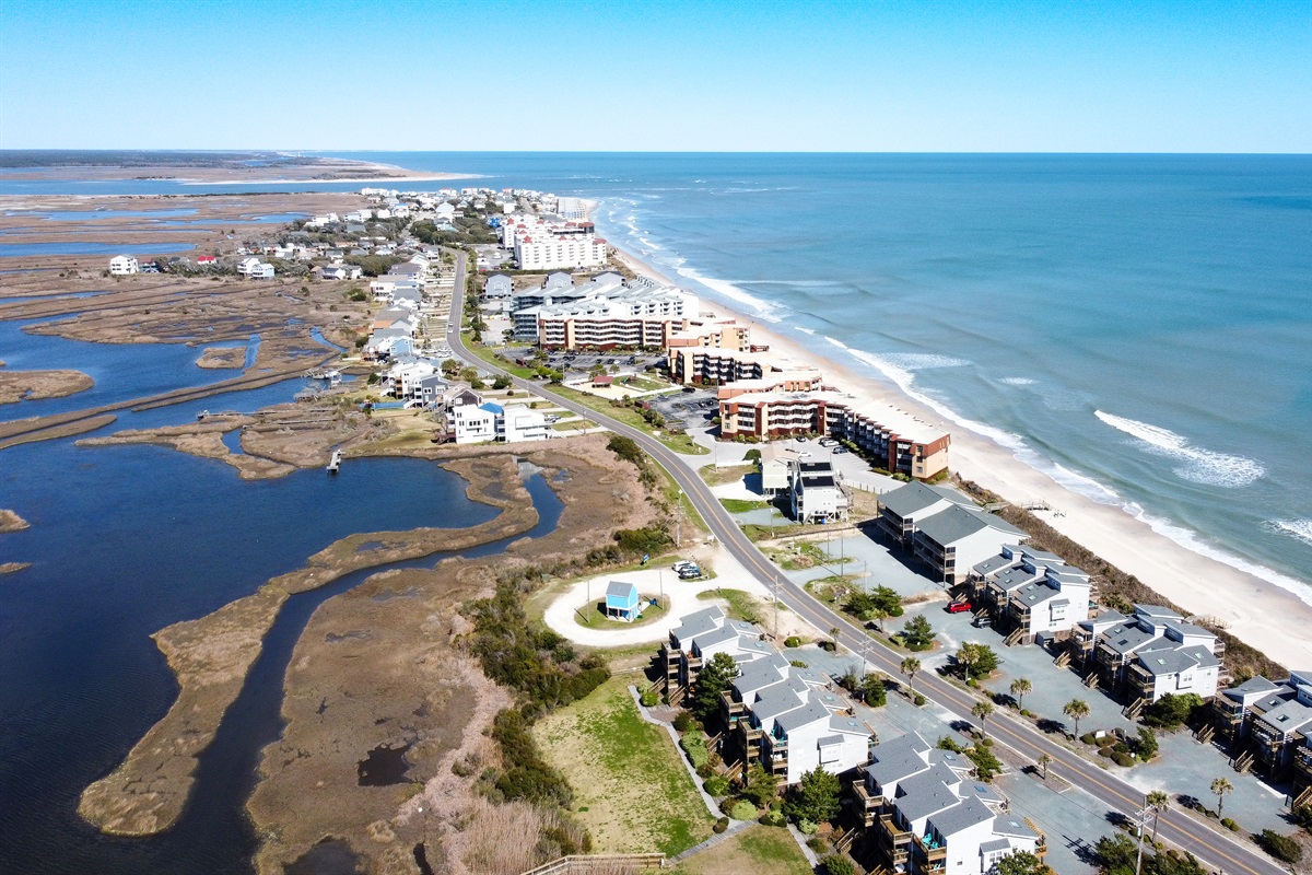 Aerial of North Topsail Beach