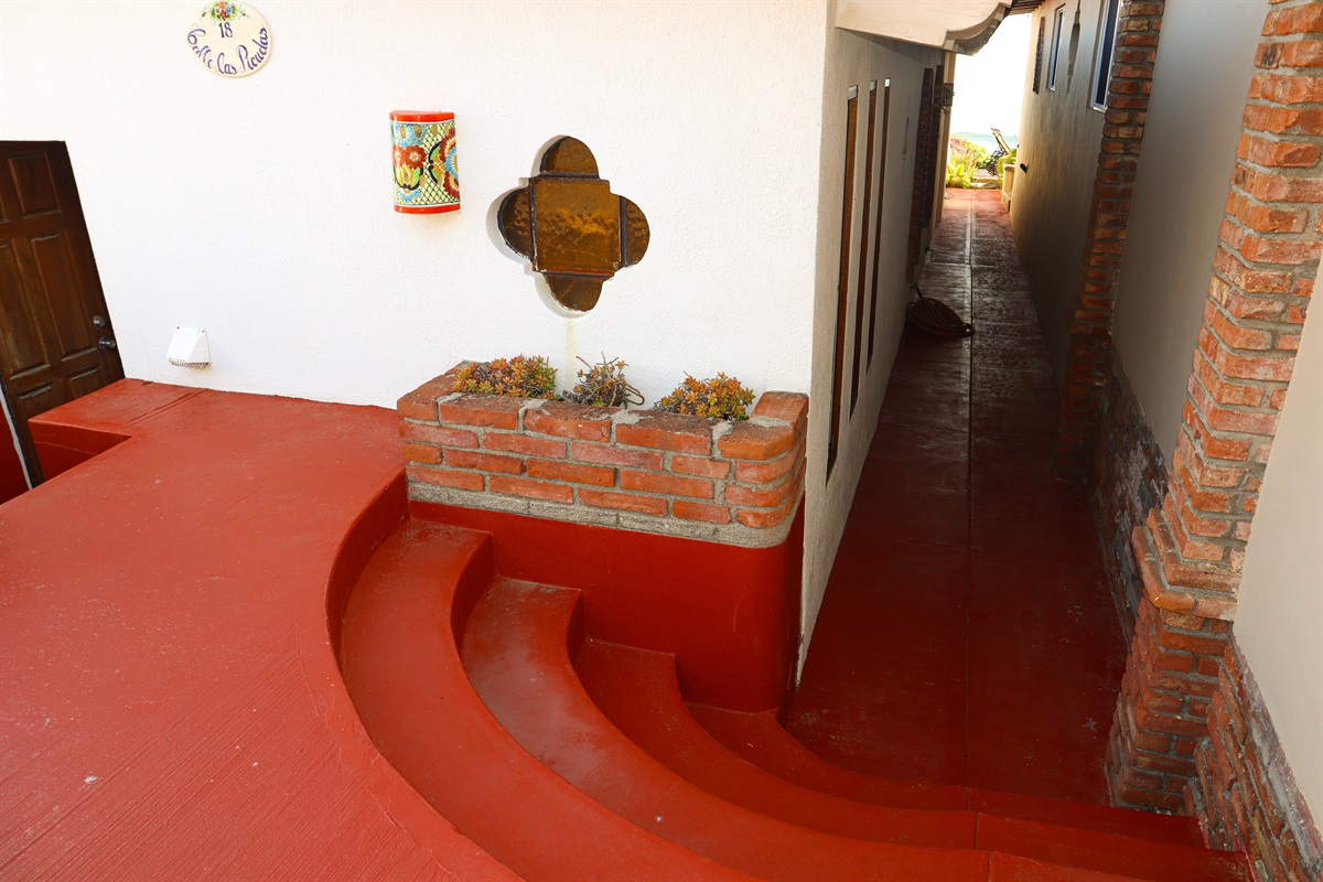Entrance from street