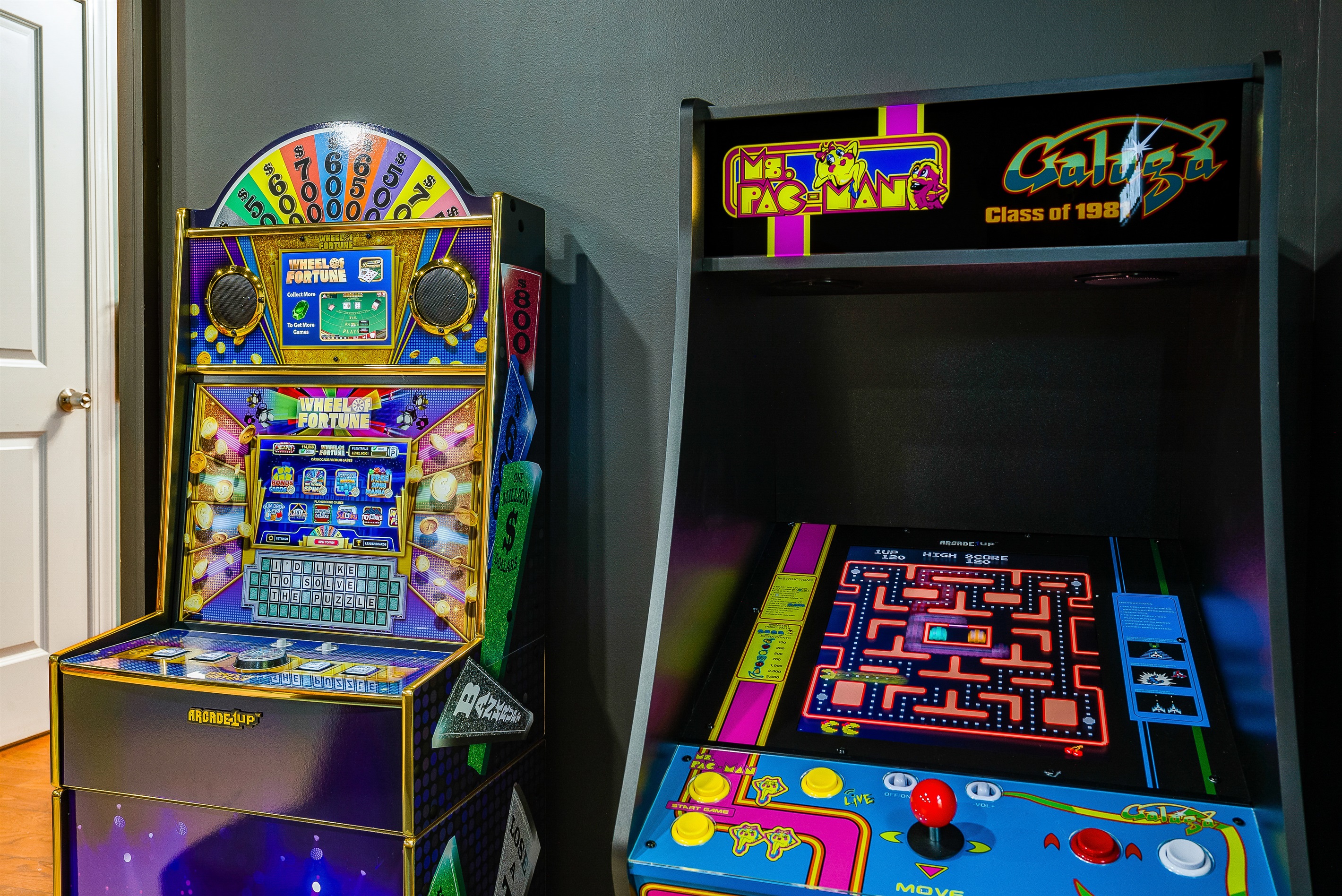 Classic arcade fun — from Ms. Pac-Man to Wheel of Fortune, these retro games are a hit with both kids and nostalgic adults