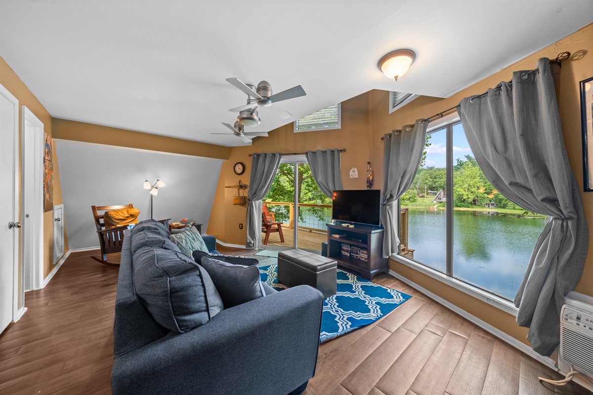 Wonderful views even from the living room