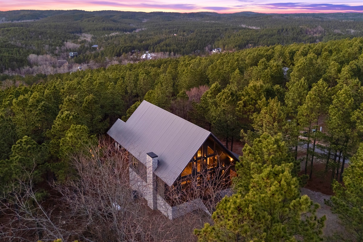 This aerial angle captures the peaceful setting and gives you a sense of just how tucked-away and relaxing the property feels.