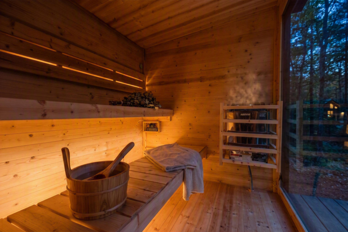 Wood, stone, heat, steam, and blissful quiet