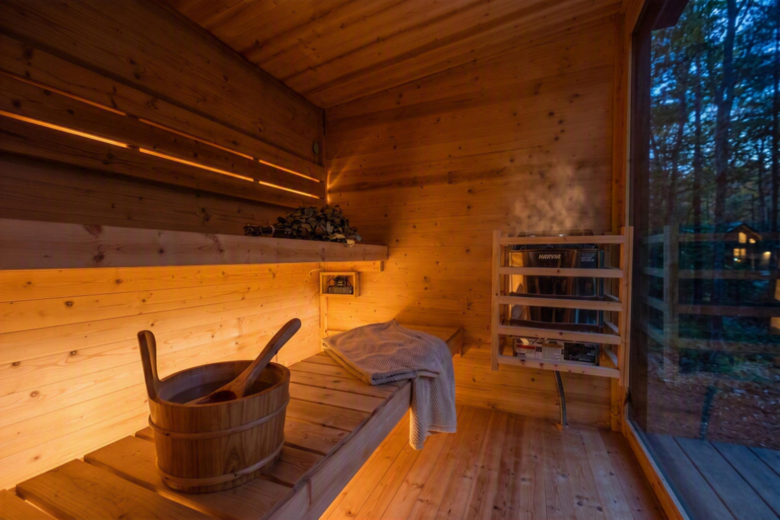 Wood, stone, heat, steam, and blissful quiet