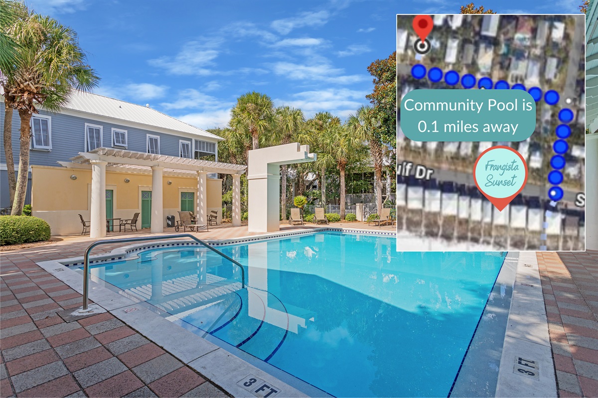 POOLS: Private, Heated Splash Pool on 1st Floor Patio + Large, Community Pool (0.1 miles away, heated seasonally)