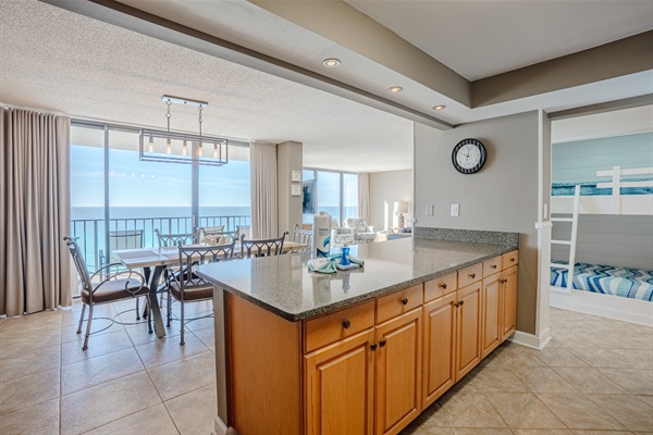 View while you cook and eat