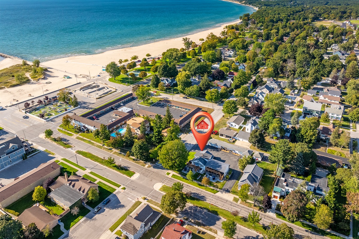 Blocks from Lake Michigan