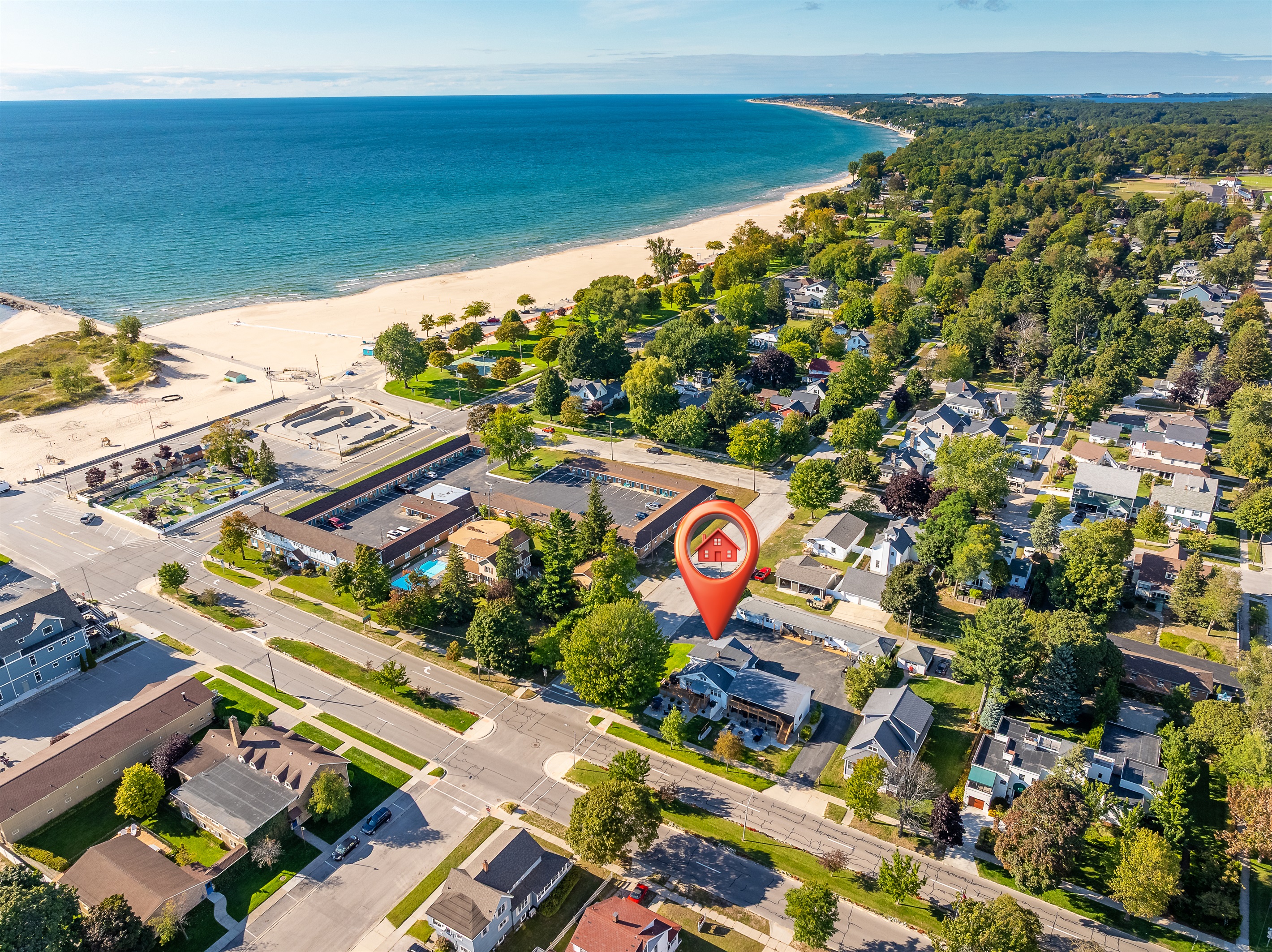 Blocks from Lake Michigan